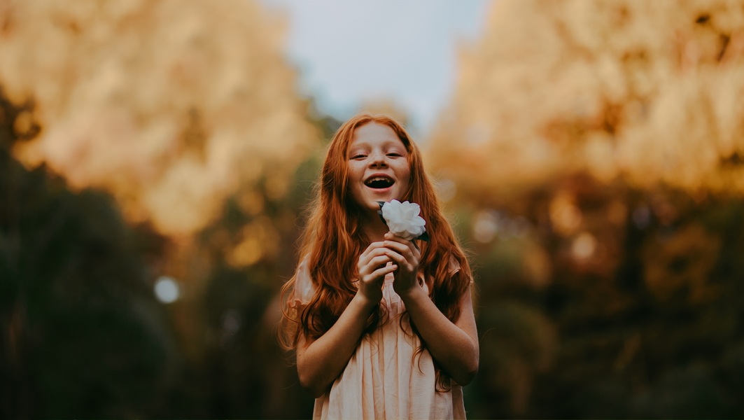 girl smiling